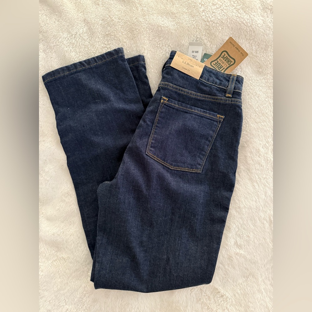 NWT L.L. Bean lined Classic Fit Jeans - size 10R